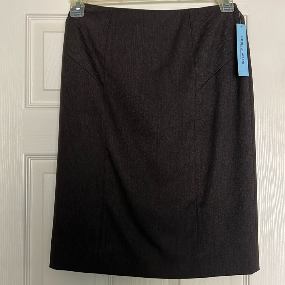 Antonio Melani Women’s Pencil Skirt Size 2 Chocolate Brown